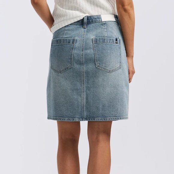 NWT Buffalo Sophia High Waist Mid Length Jean Skirt Indigo 28 MSRP $69 - Picture 3 of 12